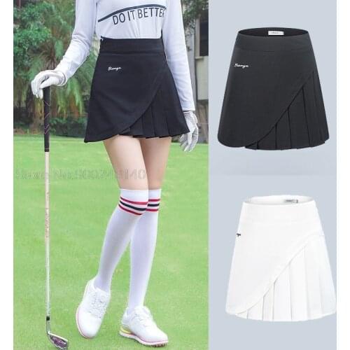 Women Short Golf Skirt Casual Sports Pleated Girl Skirt XS-XL Choose Spring Elastic Slim Mini Dress Ladies Outdoor Golf Clothes