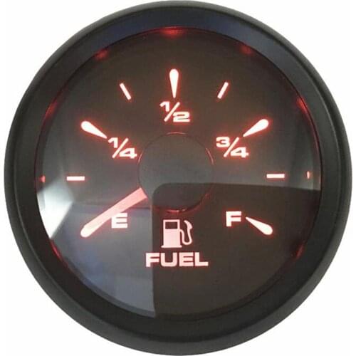 1pc New Style 52mm 10-180ohm Fuel Level Gauges 240-30ohm Lcd Fuel Level Meters 0-190ohm Fuel Gauge with 8 Kinds Backlight Color