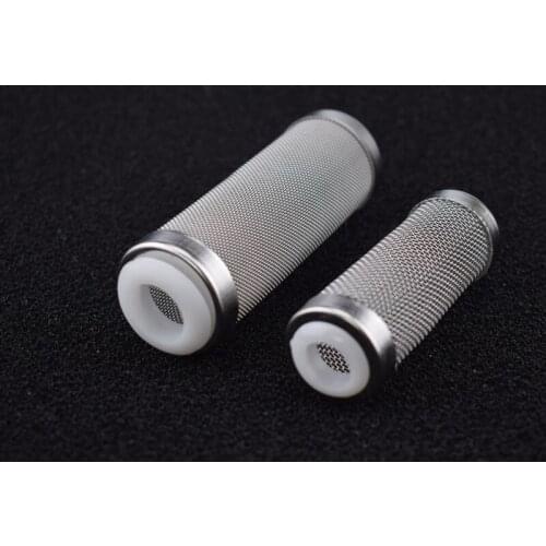 2 piece Fish Tank Filter Stainless Steel Inlet Case Mesh Shrimp Nets Special Cylinder Filters Inflow Inlet Protect Aquarium Tool