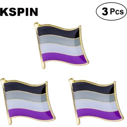 Asexual Pride Lapel Pin Brooches Pins Flag badge Brooch Badges