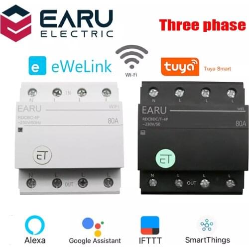 WIFI Circuit Breaker Smart Time Timer Relay Switch Voice Remote Control Tuya eWeLink APP Smart Home for Amazon Alexa Google Home