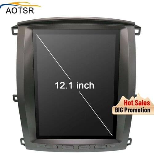 Tesla Screen Android Car Radio Receiver Stereo For Toyota Land Cruiser LC100 LX470 2003-2007 GPS Navi Player Recorder Head Unit