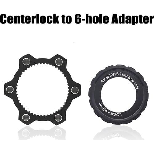 Road Disc Brake Center Lock To 6 Bolts Disc Brake Rotor for 12/15mm Adaptor