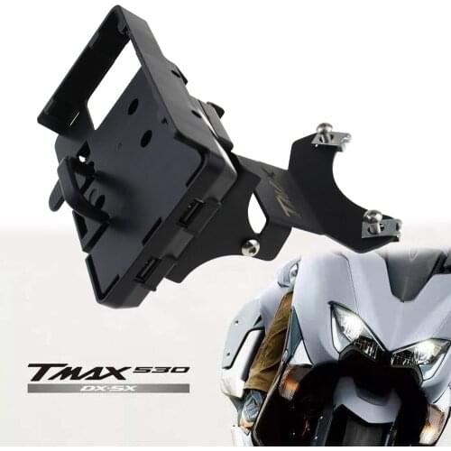 For YAMAHA TMAX 530 T-MAX 530 2017-2019 2018 Motorcycle Windscreen Navigation Bracket USB Charger Mobile Phone Mounting Holder
