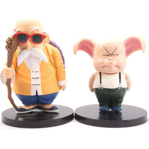 Dragon Ball Z Anime Figure Action Q Version Uron Figma Animation 19 Generation Master Roshi 16cm ABS Statue Ornaments Model Toys