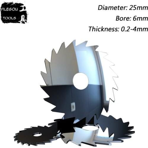 25mm Alloy Tungsten Steel Milling Cutter. 25x6mm Carbide Circular Saw Blades Cut Aluminum, Copper Metal, PDF. Thickness 0.2-4mm