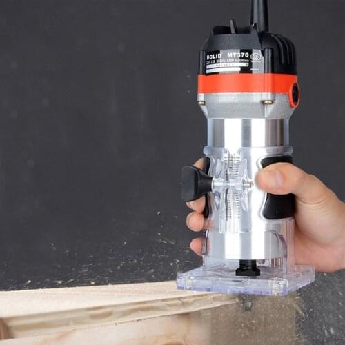 Hot 220V 35000RPM 530W Electric Hand Trimmer Router Trimmer Woodworking Trimmer Power Tool Wood DIY Wood Edge 1/4'' Wood Router