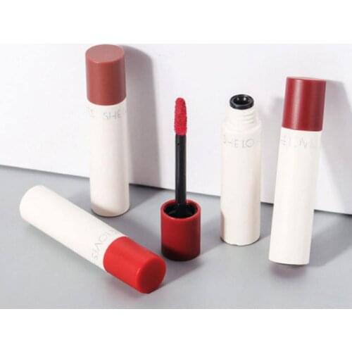 Colorful Lip Glaze Lip Cosmetics Waterproof Sweatproof Lasting Non Stick Cup No Fading Not Greasy Lip Stick Makeup Tools TSLM2