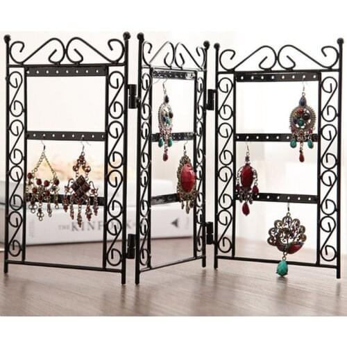 New Durable Screen Design Metal Jewelry Organizer Display Necklace Earring Ring Holder Gift Packaging Box Jewellery Storage Case