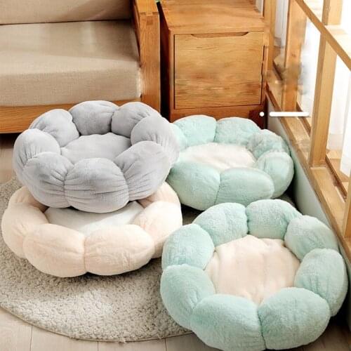 Soft Cat Beds for Indoor Cats,Fluffy Calming Pet Bed with Slip-Resistant Bottom,Plush Round Dog Beds for Small Dogs,Kitten Bed