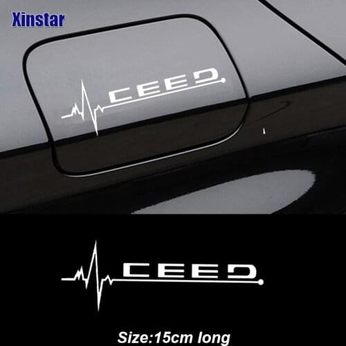 Car tank cap sticker for kia ceed