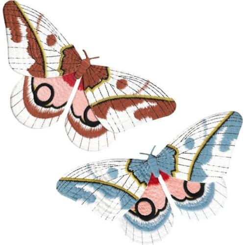 Big Butterfly Patches For Clothing Iron On Embroidered Appliques DIY Apparel Accessories Patches For Clothing Fabric Badges