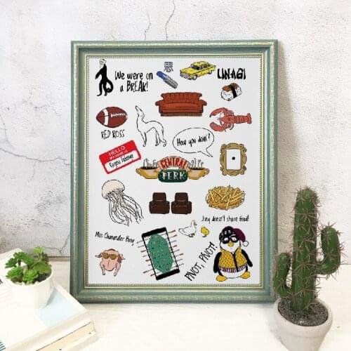 Posters On The Wall Friend Nordic Morden Abstract Canvas Painting for Interior Frameless Decoration On The Loft Picture