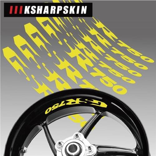New motorcycle wheel sticker waterproof reflective wheel decals rim decoration logo for SUZUKI GSR750 gsr 750