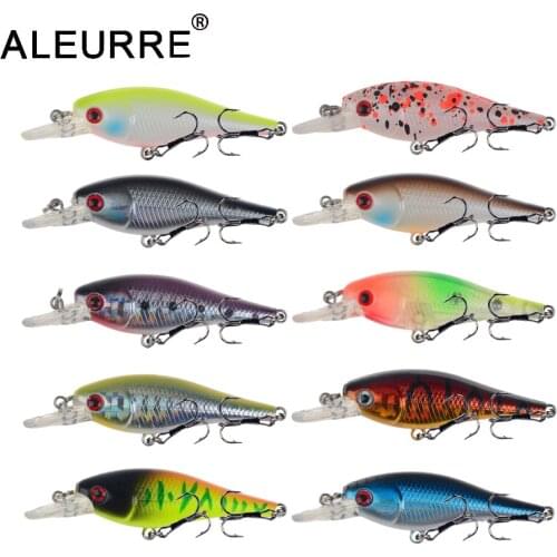 ALEURRE 1PCS Hard Crankbait Topwater Pesca Fishing Lure 6.5cm/4.8g Bass Pike Artificial Bait Lifelike Floating Wobblers