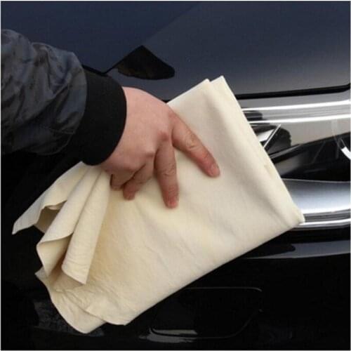 Auto Care 7 Size Natural Chamois Leather Car Cleaning Cloth Genuine Wash Suede Absorbent Quick Dry Towel Streak Free Lint Free