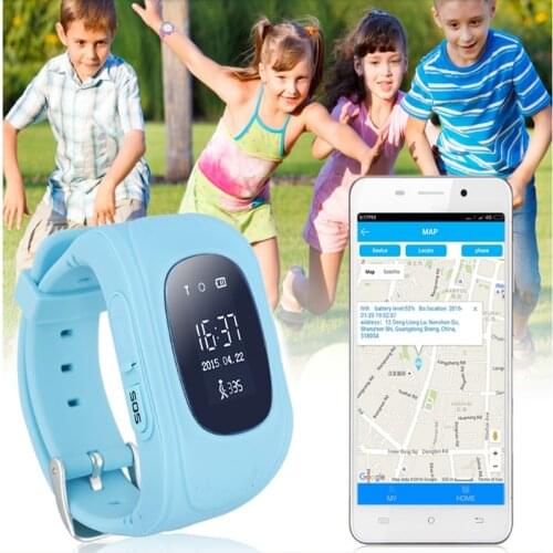 Q50 Smartwatch GPS LCD Child SOS Smart Watch Phone Kids Watch For iPhone Android