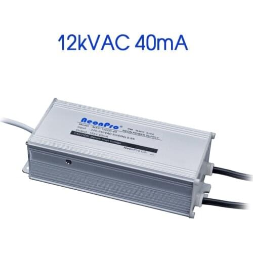 High Brightness Neon Sign Transformer Power Supply Neon Light Rectifier Ballast Output 12kVAC 40mA 144W Input 220V 50/60Hz