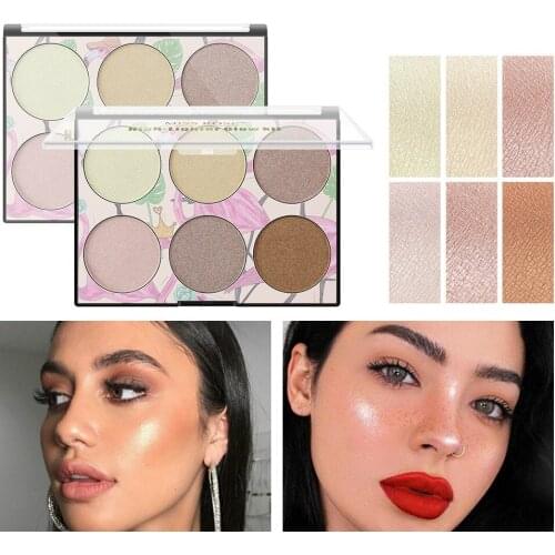 High Gloss Powder, Solid V Face, Six Color, High Gloss, White Blemish, Cheek, and Strong Silhouette Makeup Cosmetic