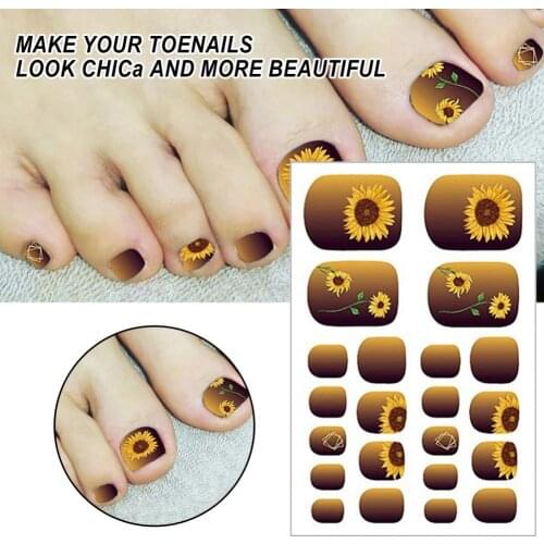 1Sheet Nail Polish Sticker Skin-Friendly Easy to Apply DIY Waterproof Nail Wrap Delicate Floral Pattern Nail Stickers for Women