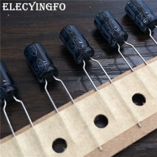 10pcs 33uF 35V33UF TaiWan HEC ZR Series 6.3x11mm 35V33uF Aluminum Electrolytic Capacitor
