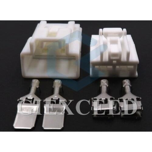 2 Sets 2 Pin 6098-1278 Auto Electrical Large Current Wiring Connector 7.8 Series 6098-1104 Automobile Male Female Socket