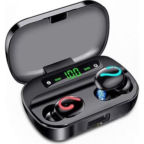Bluetooth 5.0 Wireless Headphone Contact Control Waterproof Headset Portable Sport Earphones 6D Stereo Wireless Earbuds