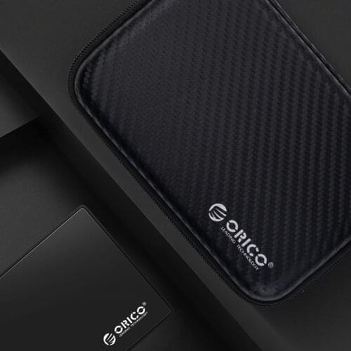 ORICO Hard Case Bag Power Bank Case for 2.5 Hard Drive U-Disk USB Cable External Storage Carrying SSD HDD Case Storage box
