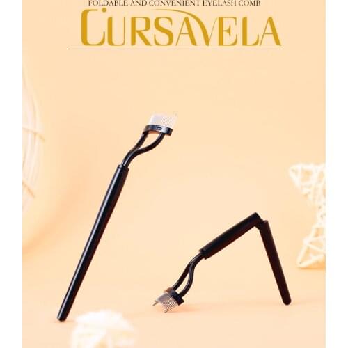 CURSAVELA Eyelash Curler Beauty Makeup Lash Separator Foldable Metal Lashes Brush Comb Mascara Curl Makeup Cosmetic Tools Vendor