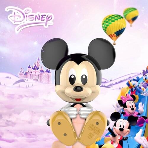 Disney Mickey Mouse Electric Toy Dance Music Educational Robot Model Toys Gifts for Children Intelligent Toy Anime Figures