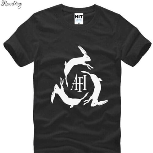 AFI A Fire Inside Rock T Shirt Men Hip Hop Short Sleeve O Neck Cotton T-Shirt Fashion Cool Tee Shirt Homme Camisa Masculina