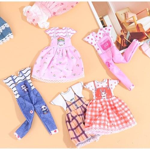 1 Set 1/6 12'' Doll Clothes Suit Dress Princess Doll Dressup Toy 30cm Doll Accessories