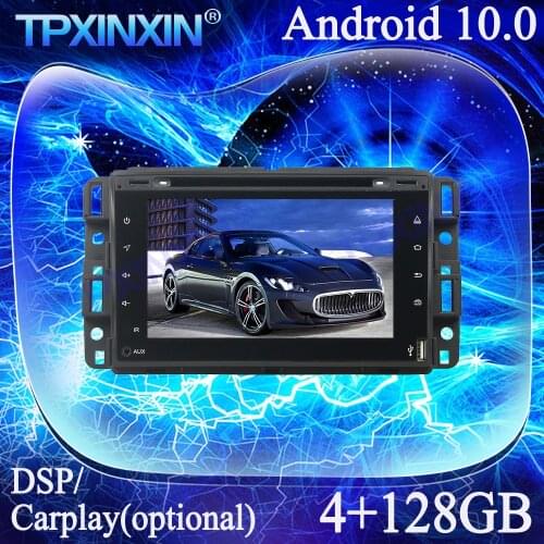 For GMC Yukon Tahoe 2007-2012 Full Touch Android 10.0 PX6 Carplay 4+128G Multimedia Player Tape Recorder GPS Navi Auto Radio DSP