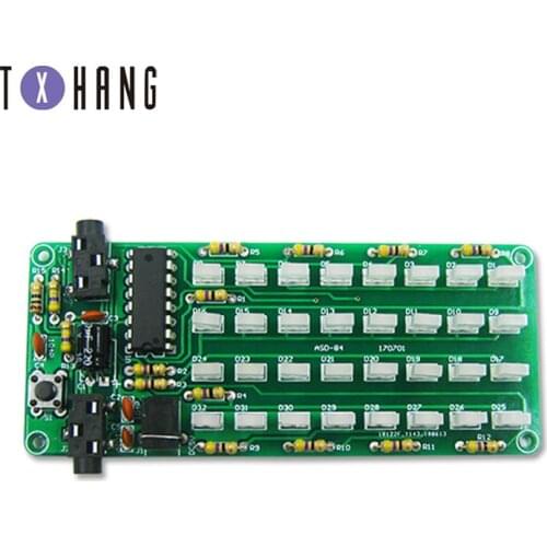 8*4 Level Indicator Kit SMD Soldering Practice Board Audio Spectrum Indicator Electronic Production Parts DIY Kit AMP board