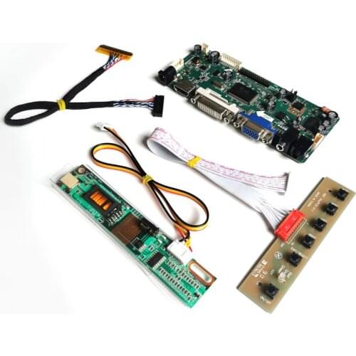 For QD14XL19 QD14XL20 CCFL LVDS 30Pin LCD monitor panel VGA DVI M.NT68676 screen controller drive board 14.1" 1024*768 Kit