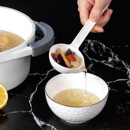 Plastic Long Handle Soup Oil Separator Home Kitchen Colander Filtering Spoon for Kitchen Dining Bar Kitchen Tools Gadgets tool