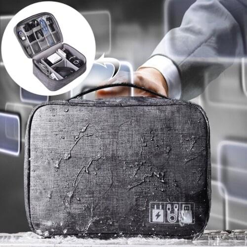 Portable Electronic Storage Bag Digital Storage Bag USB Gadgets Wire Charger Battery Zipper Cosmetic Bag Accessories Items