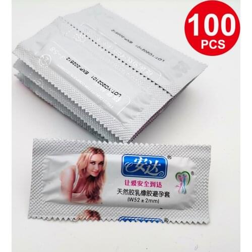 Condoms 100 Pcs Ultra Thin Condoms For Men Penis Smooth Kondom Adult Sex Products
