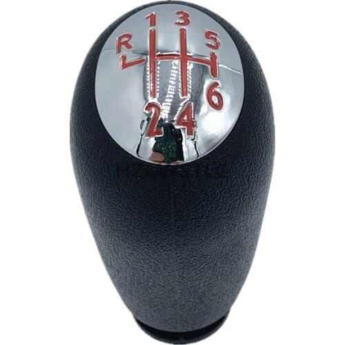 New 6 Speed Car Gear Stick Shift Knob Lever Handle Head For Renault Clio III MK3 Megane Scenic MK2 2003-2009