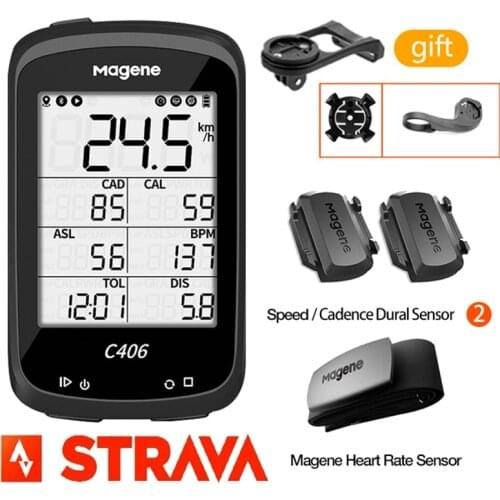 MAGENE C406 Lite Bicycle Computer Wireless Cycling Speedometer Ant Rich Data Rainproof GPS Bike Cyclocomputer For MTB Road Cycle