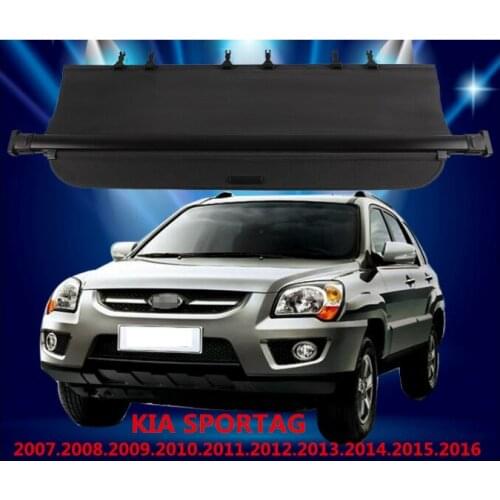 For KIA SPORTAG 2007-2016 Rear Trunk Cargo Cover Security Shield Screen shade High Qualit Car Accessories