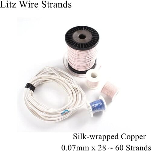 0.07x28 0.07x36 0.07x50 0.07x60 Litz Wire Strand Enamelled Copper Litz Wire Strands Crystal Micro Mine Antenna Cable 0.07mm 0.07