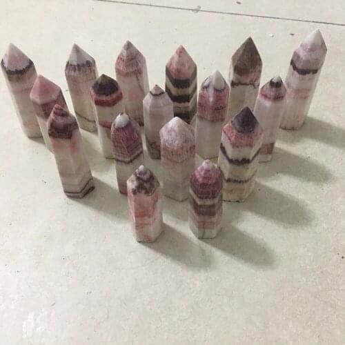 1Kg nice natural red lines stone wand point reiki healing crystals mineral obelisk tower love energy rock wicca wand