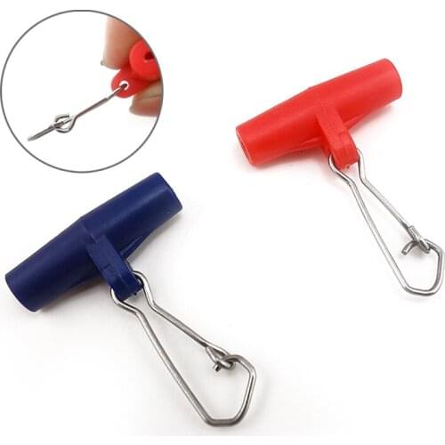 10/20PCS Plastic Head Swivel Nice Hooked Snap Interlock Zip Slider High-strength Sinker Slides Swivels for Braid Fishing Line