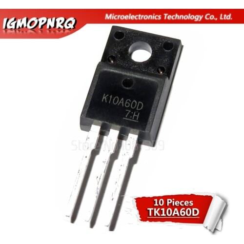 10pcs K10A60D TK10A60D FET tube new original