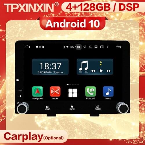 4+128G IPS Carplay 2 Din Android 10 Multimedia Stereo Receiver For KIA RIO 2017 2018 GPS Navi Radio Audio Video Player Head Unit