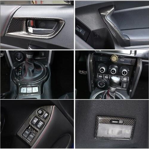 For Subaru BRZ For Toyota 86 GT86 2012-2020 ABS Car Gear Shift Cup Holder Air Conditioning Trim Sticker Car Interior Accessories