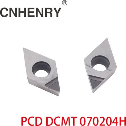 Free shipping 2 PCS PCD Turning Inserts DCMT 070204 CNC PCD Diamond Inserts For Lathe Tools For SDJCR / SDACR / SDNCN