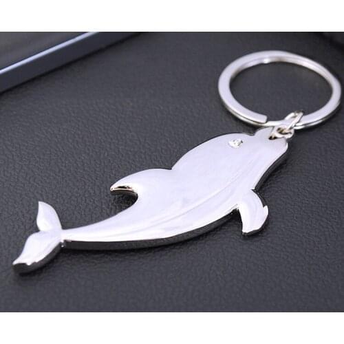 FREE SHIPPING BY DHL 200pcs/lot 2015 New Zinc Alloy Dolphin Keychains Metal Lovely Dolphin Keyrings for Gifts