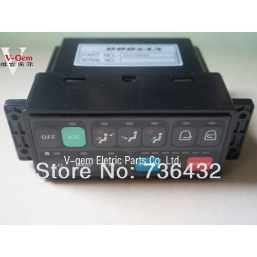 Free shipping! Best Doosan air conditioner control panel 543-00049 for Daewoo S220 -5 225 -V excavator/Daewoo Excavator parts